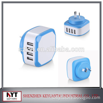 Top Quality, 5V4.5A AC DC Adapter, Power Supply, 4 USB wall Charger With Interchangeable Plugs